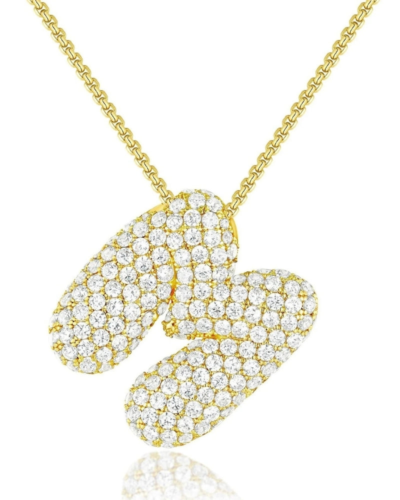 Personalisierte Bubble Kette – Alphabet-Halskette für den Alltag