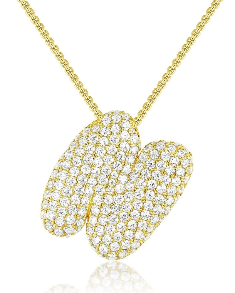 Personalisierte Bubble Kette – Alphabet-Halskette für den Alltag