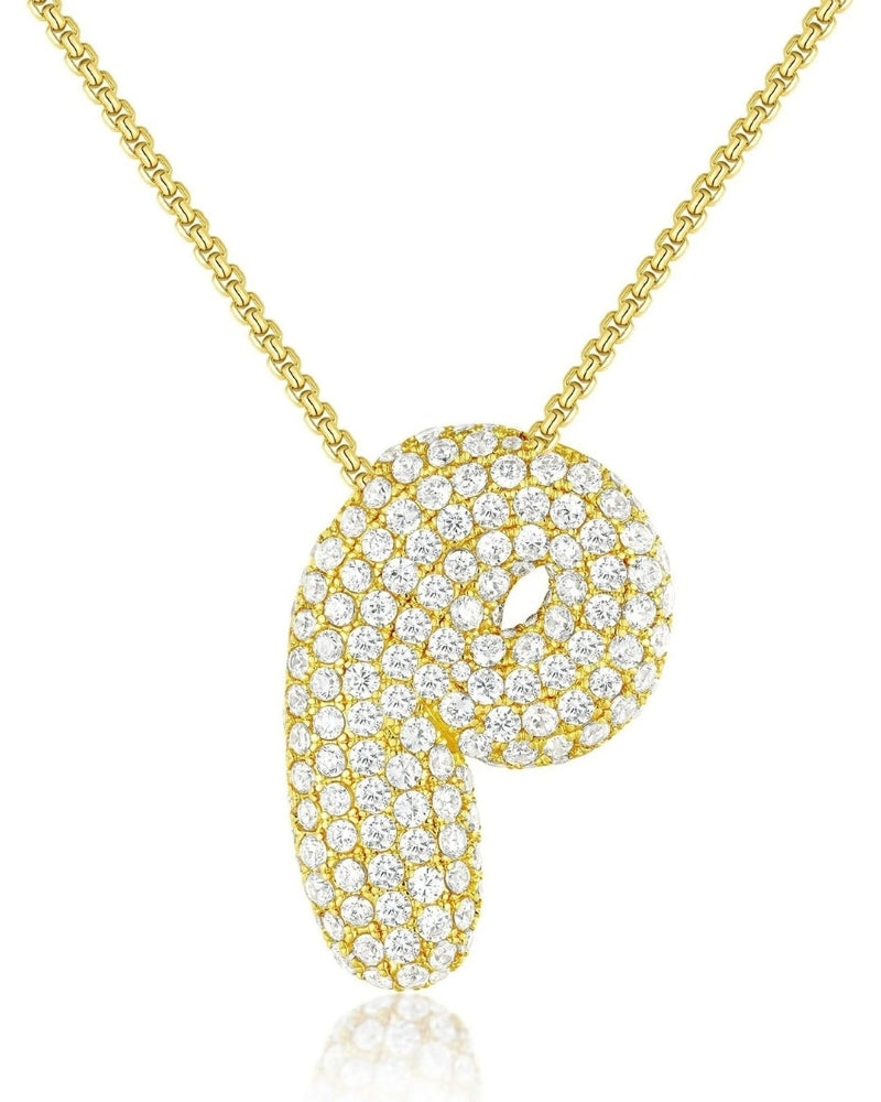 Personalisierte Bubble Kette – Alphabet-Halskette für den Alltag