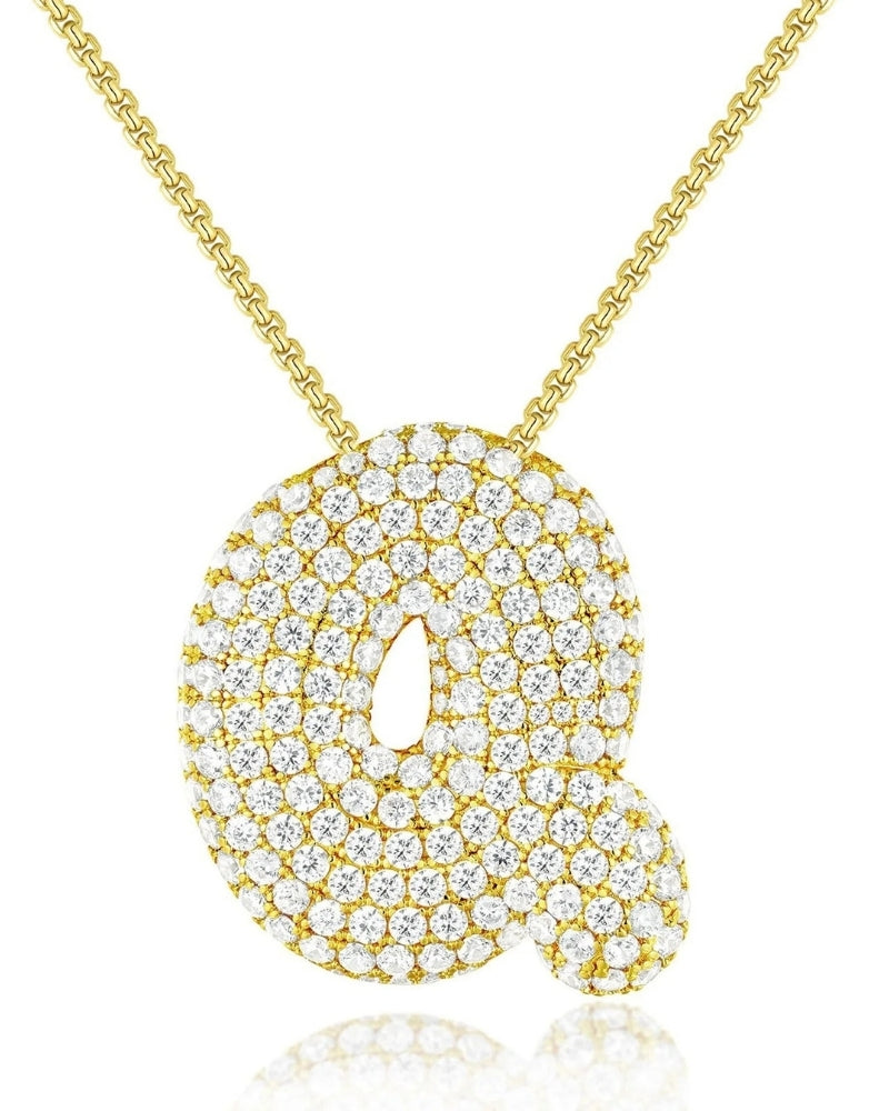 Personalisierte Bubble Kette – Alphabet-Halskette für den Alltag