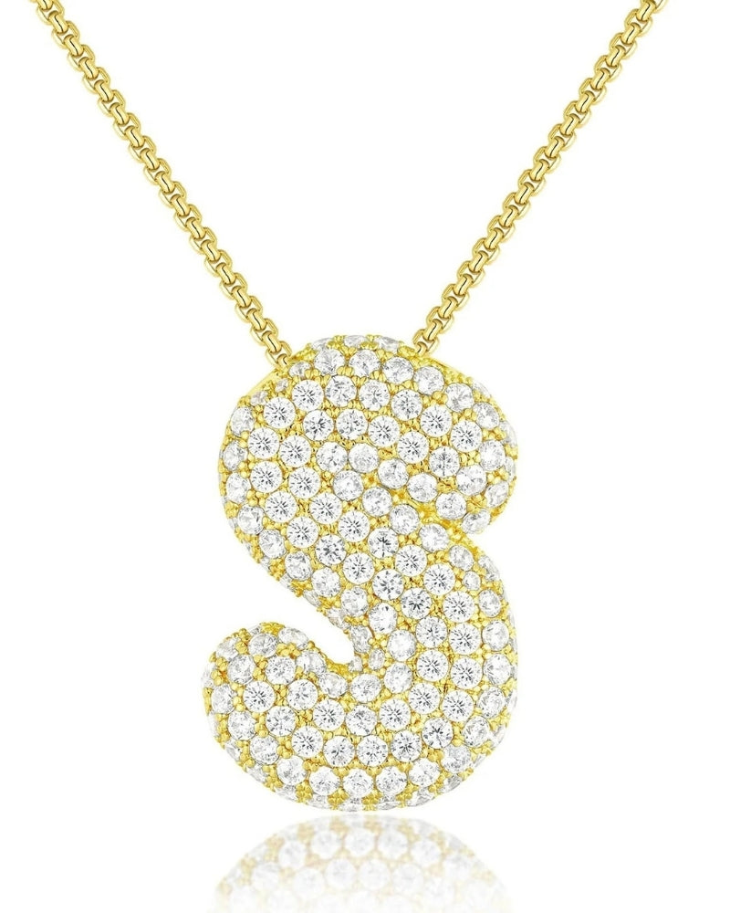 Personalisierte Bubble Kette – Alphabet-Halskette für den Alltag