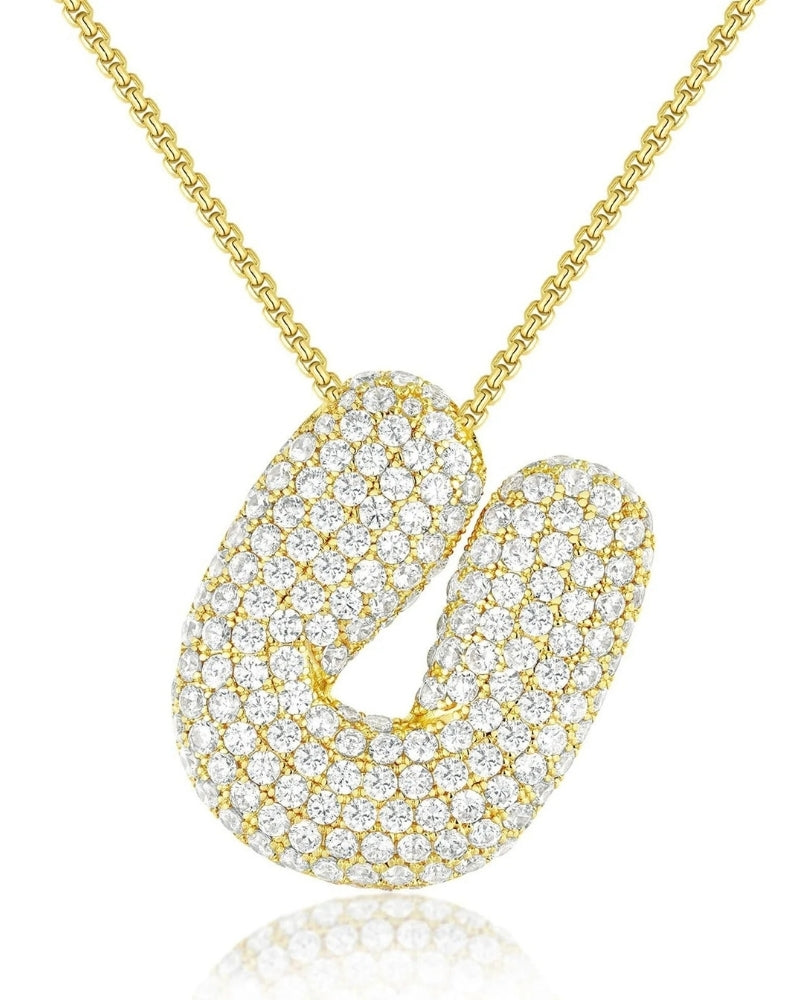 Personalisierte Bubble Kette – Alphabet-Halskette für den Alltag