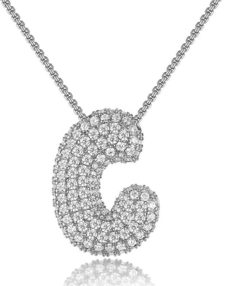 Personalisierte Bubble Kette – Alphabet-Halskette für den Alltag