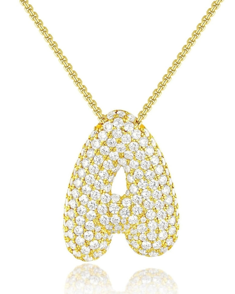 Personalisierte Bubble Kette – Alphabet-Halskette für den Alltag