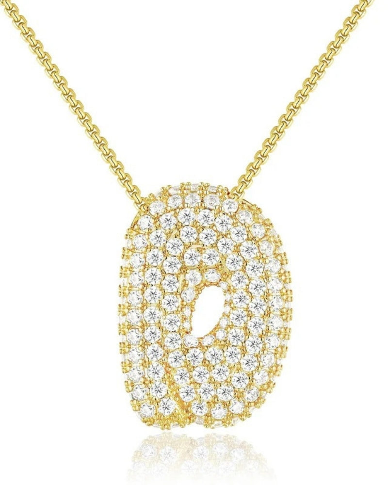 Personalisierte Bubble Kette – Alphabet-Halskette für den Alltag