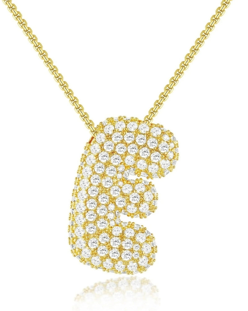 Personalisierte Bubble Kette – Alphabet-Halskette für den Alltag