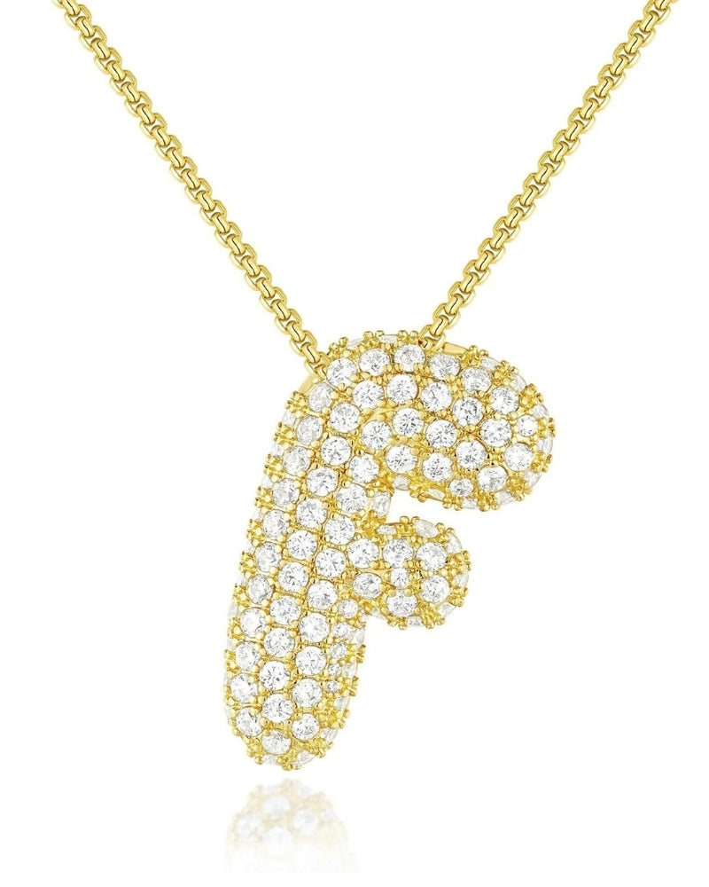 Personalisierte Bubble Kette – Alphabet-Halskette für den Alltag