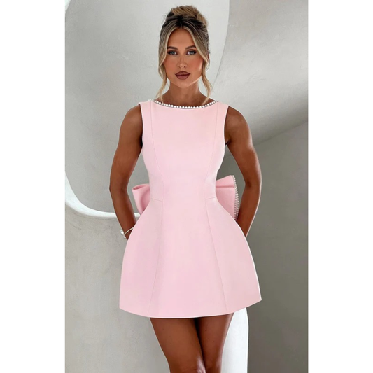 Dagmar | Damen Mini Kleid Für Feier Mit Struktur Design
