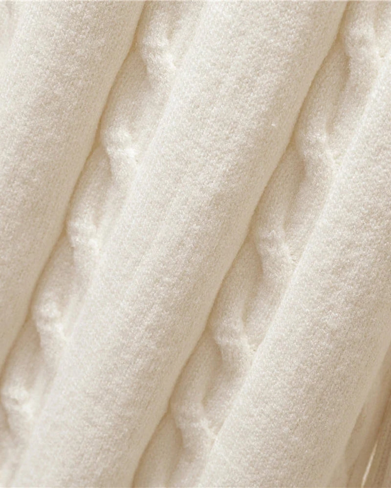 3-teiliges Winterset für Damen - Pullover, Hose und Weste