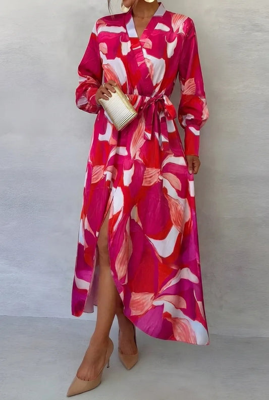 Florales Abendkleid Damen | Midi