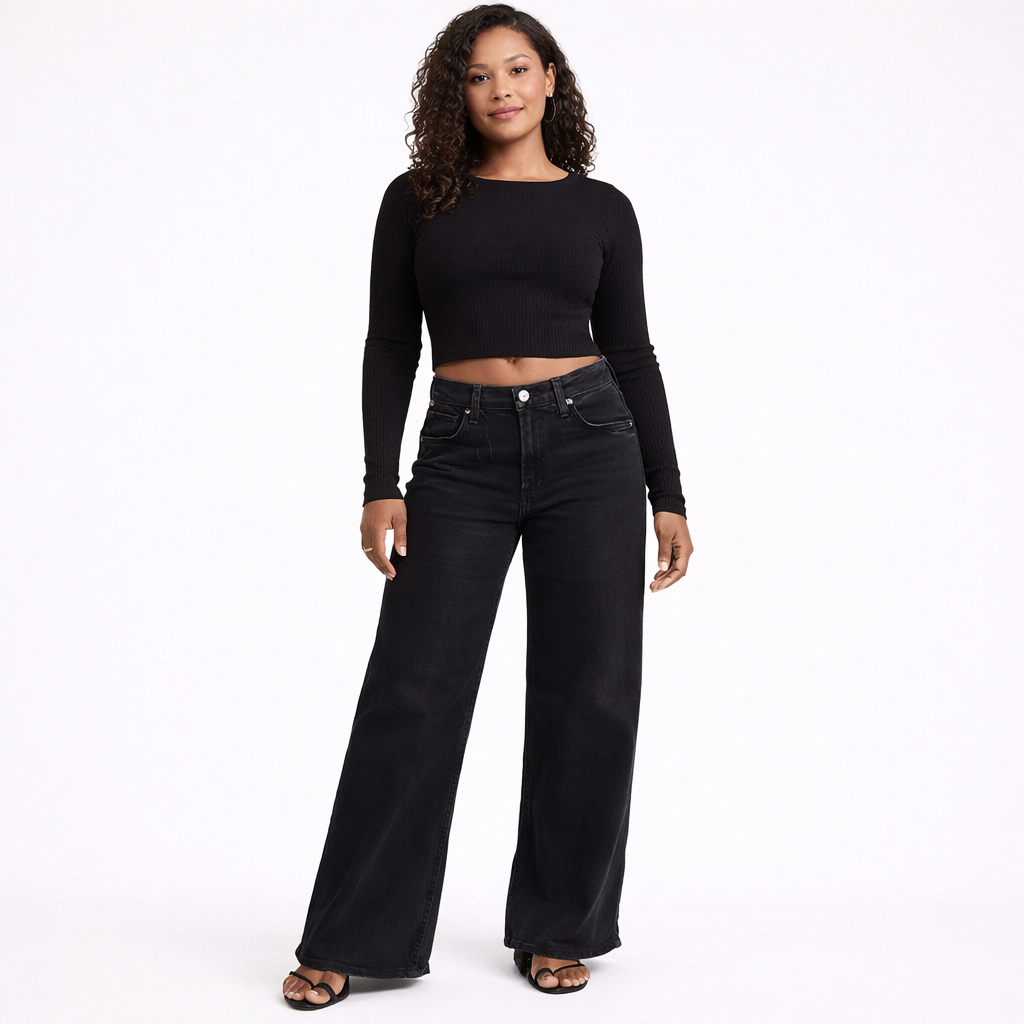 Low Waist Baggy Jeans für Damen – Trendiger Streetwear-Look im Y2K-Stil