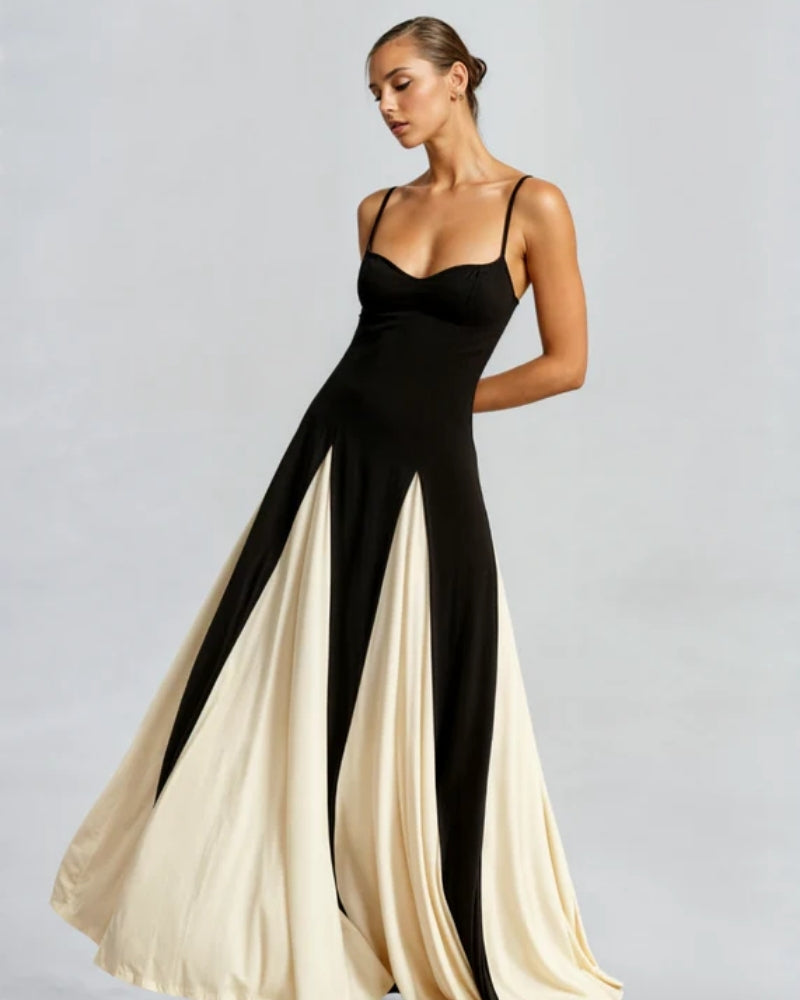 Abendkleid Damen – Maxikleid mit fließender Silhouette für Tag und Abend