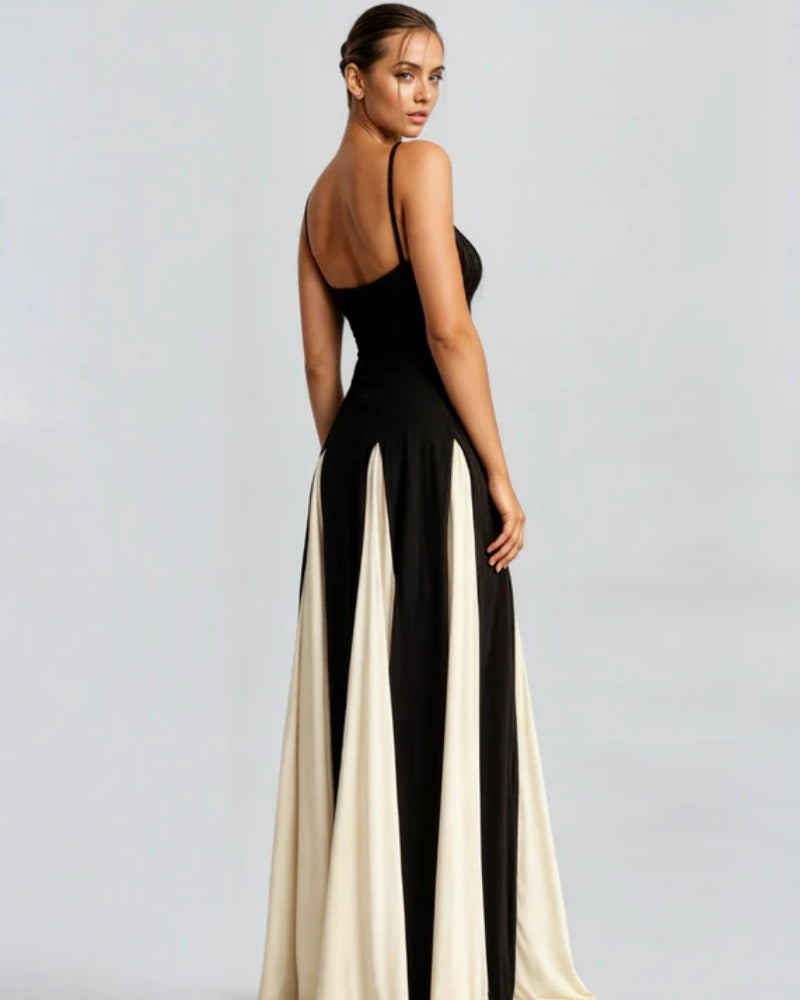 Abendkleid Damen – Maxikleid mit fließender Silhouette für Tag und Abend