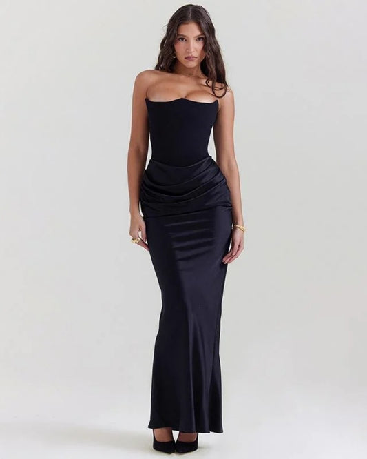 Abendkleid Damen – Schulterfrei und lang