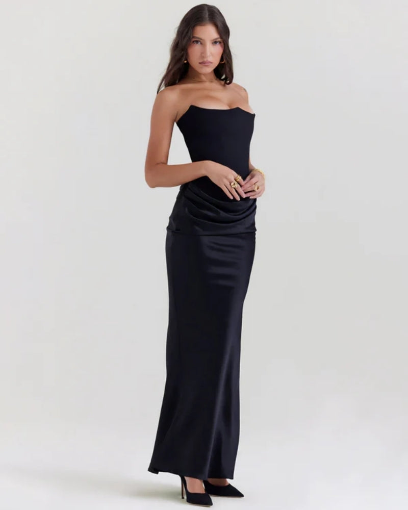 Abendkleid Damen – Schulterfrei und lang