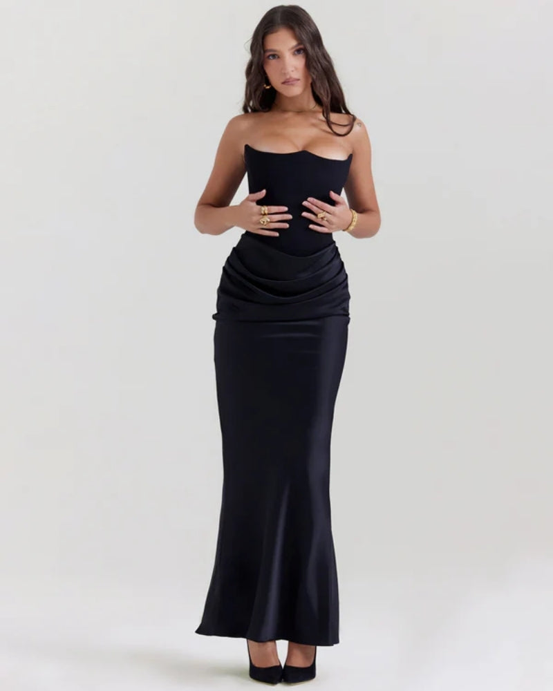 Abendkleid Damen – Schulterfrei und lang