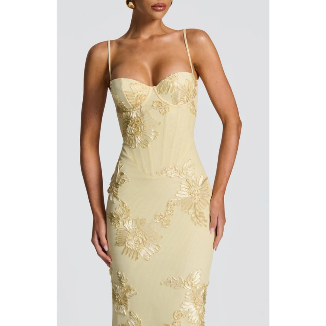 Agnes | Damen Kleid Hochzeitsgast Blumen
