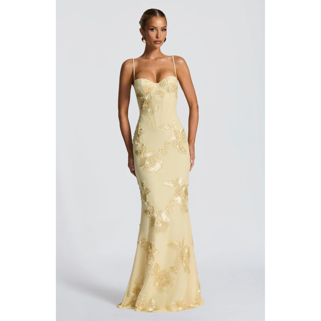 Agnes | Damen Kleid Hochzeitsgast Blumen