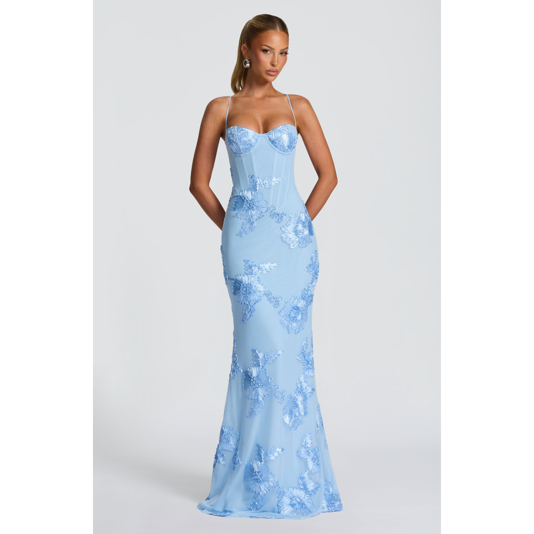 Agnes | Damen Kleid Hochzeitsgast Blumen
