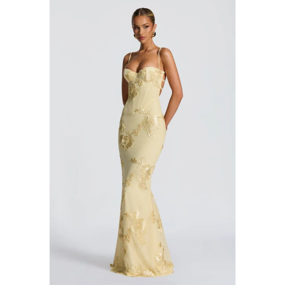 Agnes | Damen Kleid Hochzeitsgast Blumen