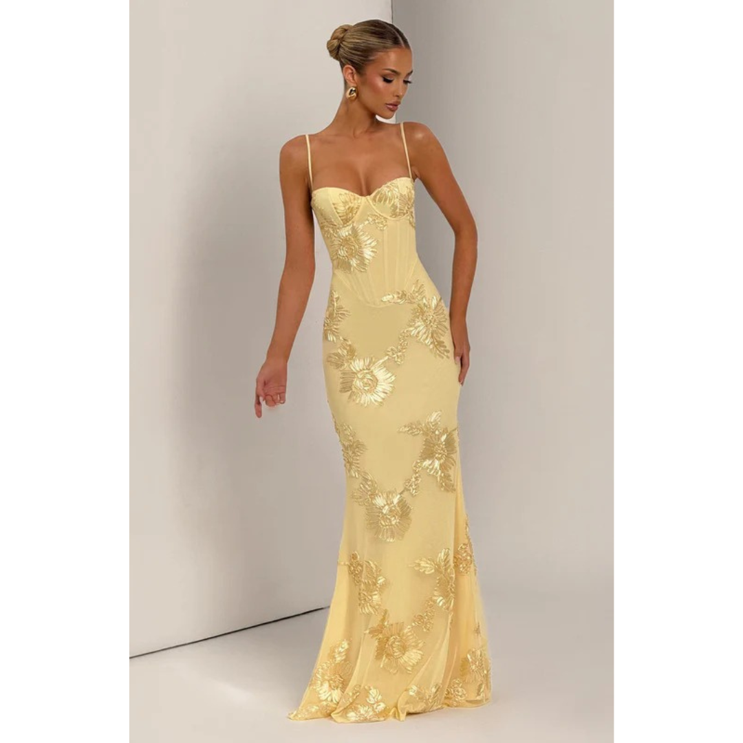 Agnes | Damen Kleid Hochzeitsgast Blumen