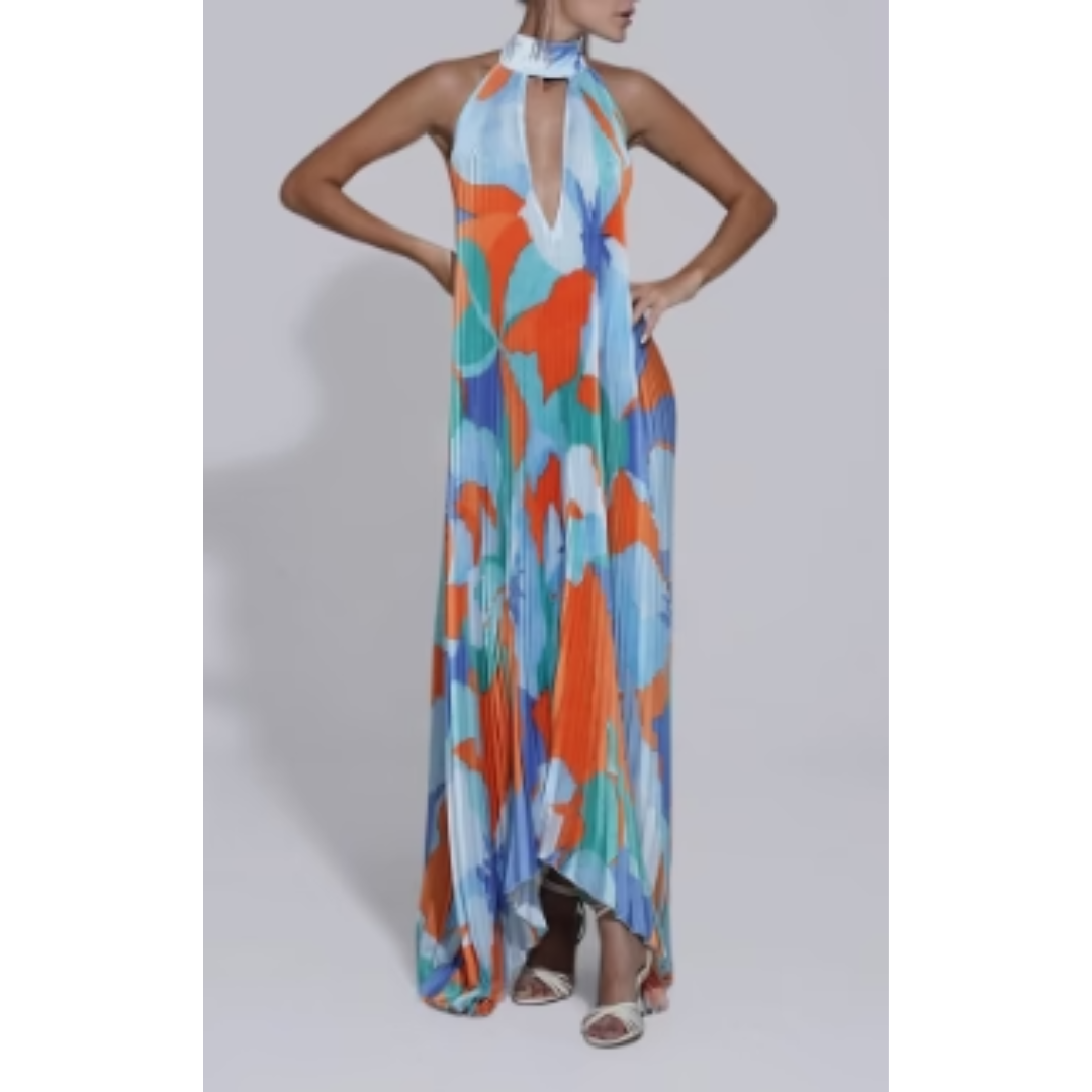 Alessa | Damen Sommerkleid Maxi Leicht