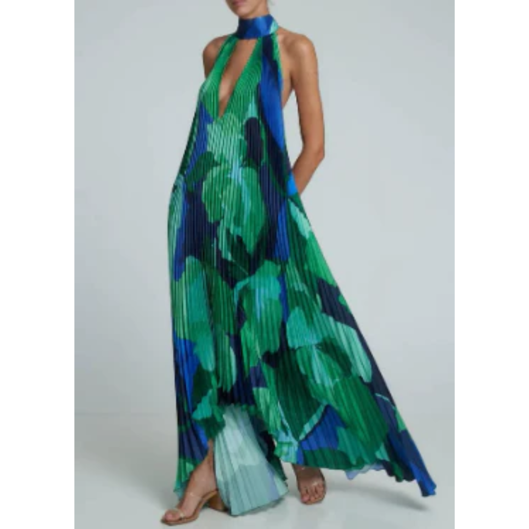 Alessa | Damen Sommerkleid Maxi Leicht