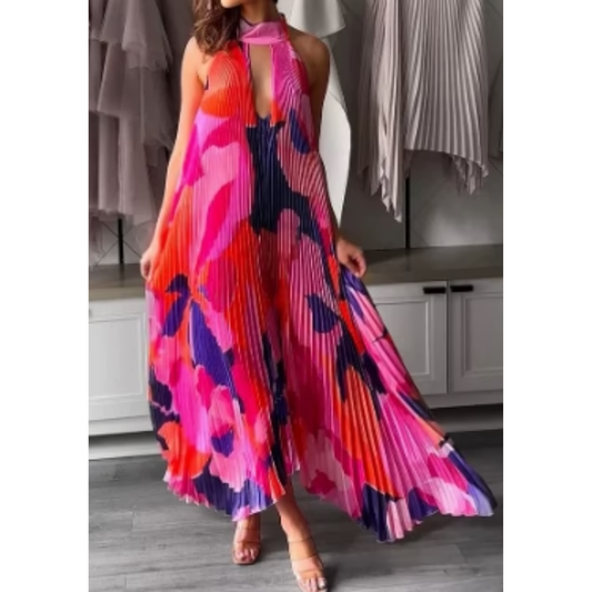 Alessa | Damen Sommerkleid Maxi Leicht