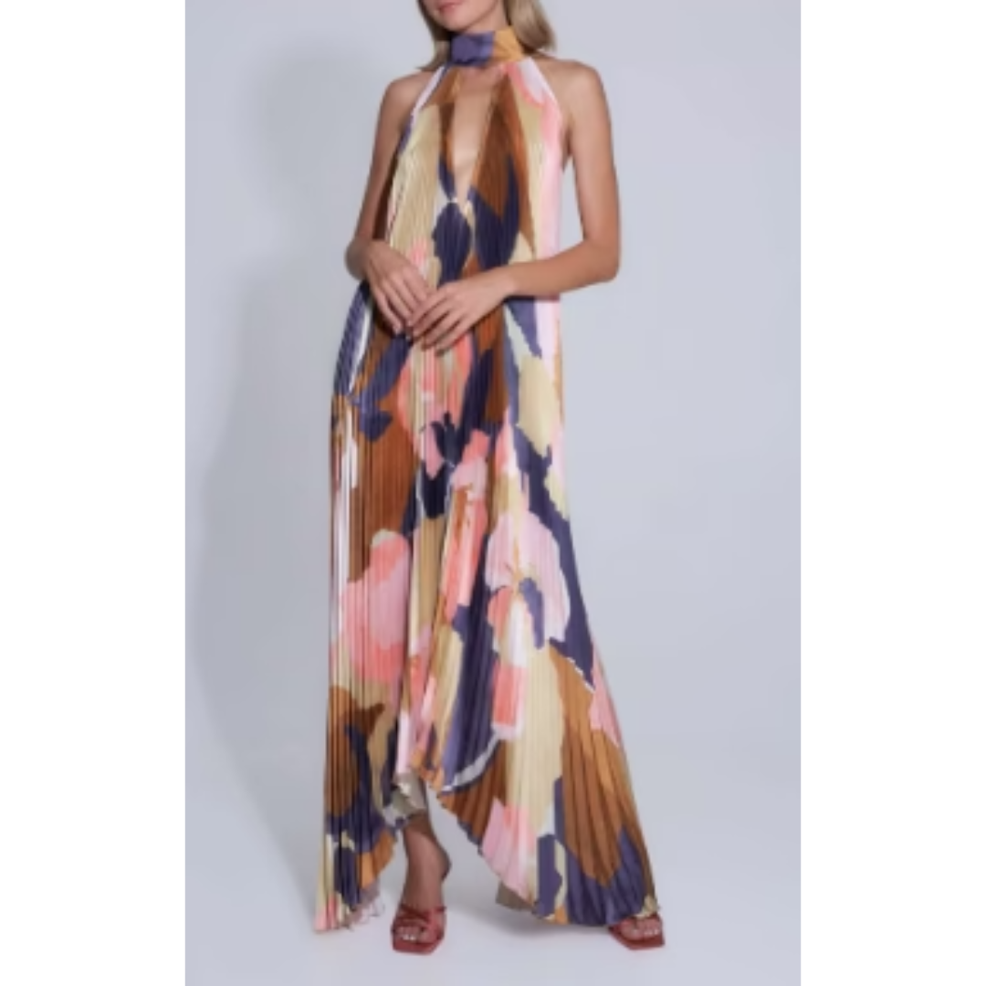 Alessa | Damen Sommerkleid Maxi Leicht