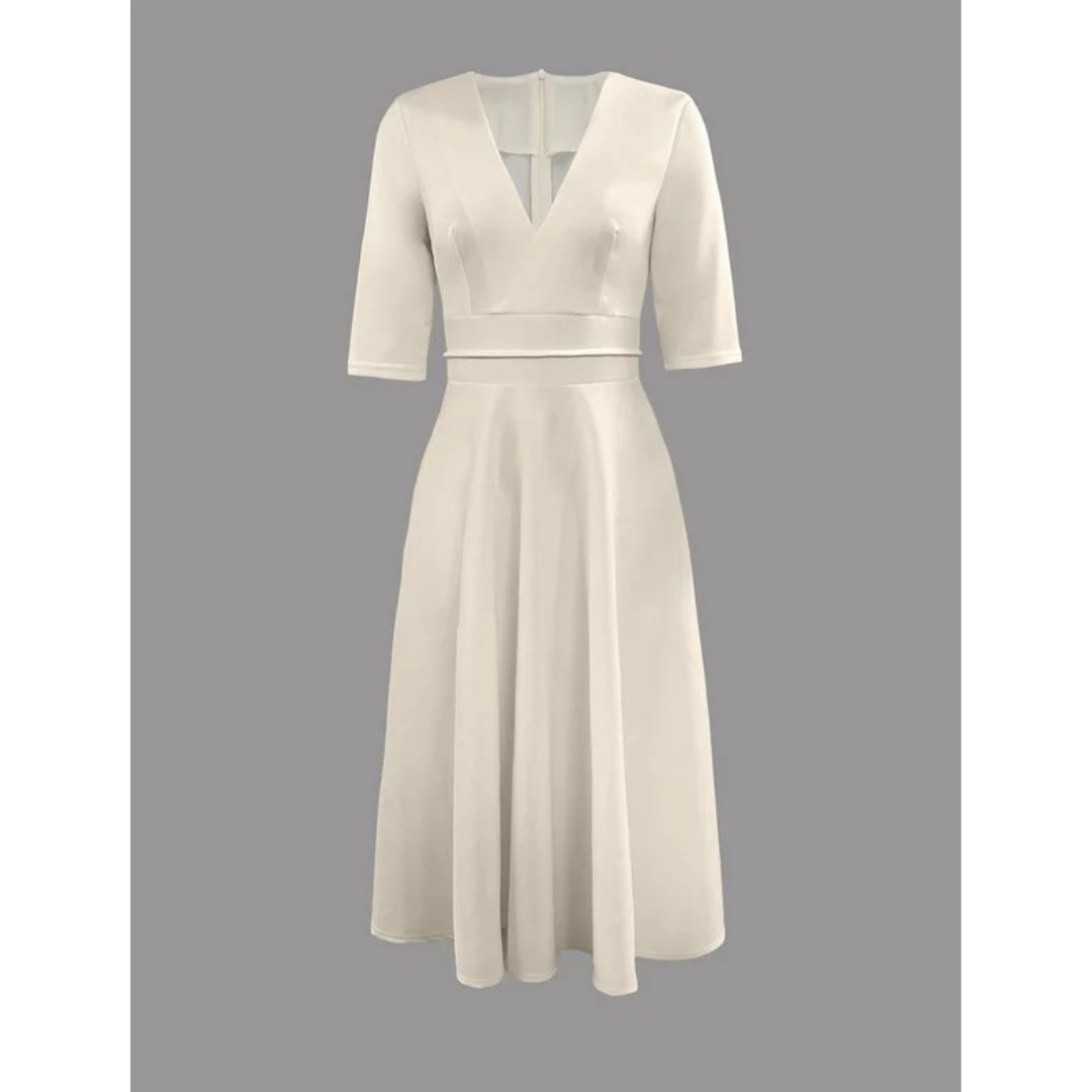 Anita | Damen Midi Kleid Für Festliche Anlässe Schlicht