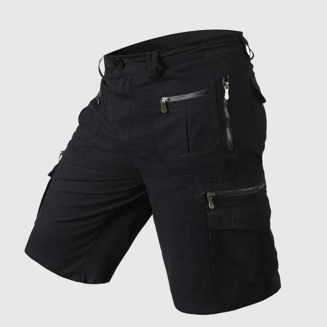 Anton | Herren Cargo Shorts Mit Reißverschluss Taschen Für Sommer
