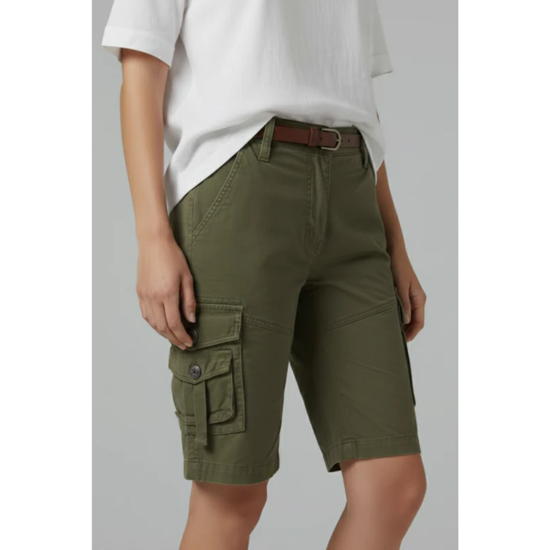 Antonia | Damen Cargo Shorts Mit Taschen Für Alltag