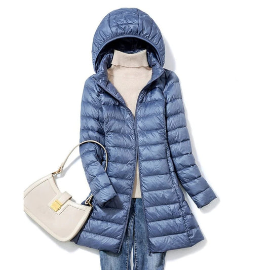 Atmungsaktive Winterjacke Damen - Leichte Langarm-Jacke