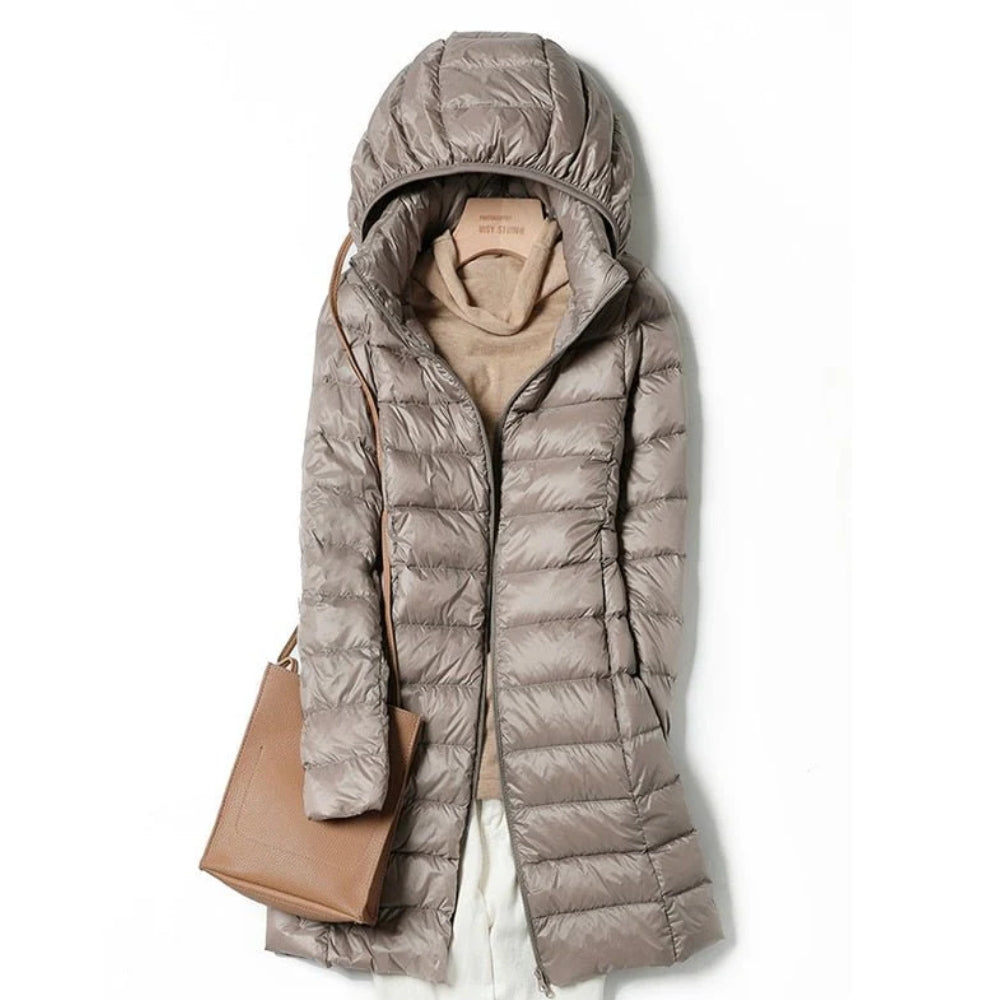 Atmungsaktive Winterjacke Damen - Leichte Langarm-Jacke