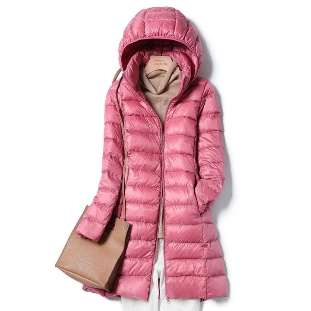 Atmungsaktive Winterjacke Damen - Leichte Langarm-Jacke