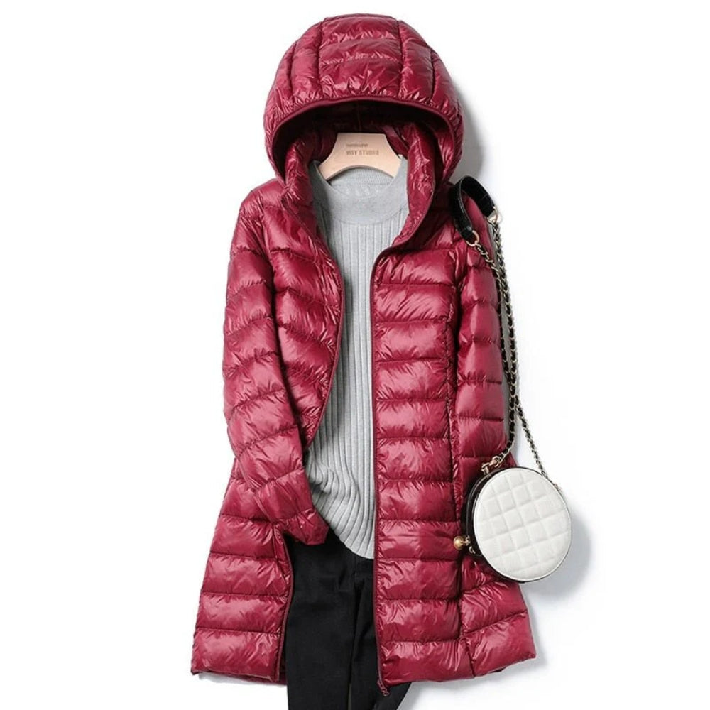 Atmungsaktive Winterjacke Damen - Leichte Langarm-Jacke