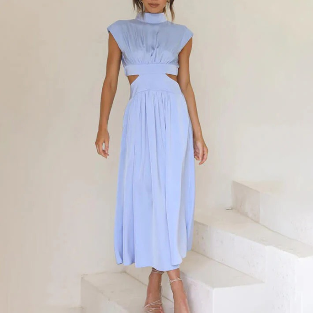 Ava | Damen Midi Sommerkleid Für Alltag Und Freizeit
