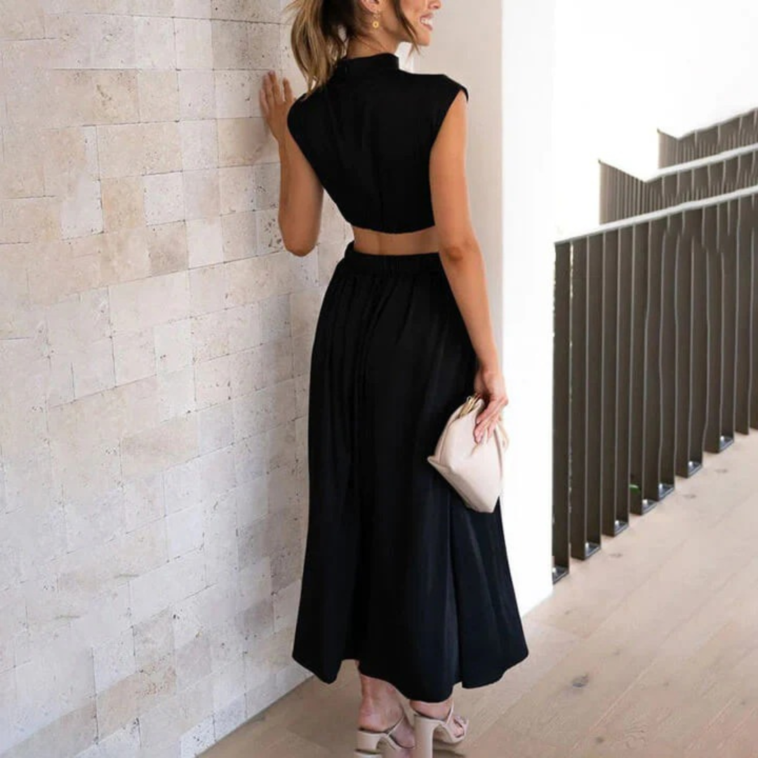 Ava | Damen Midi Sommerkleid Für Alltag Und Freizeit