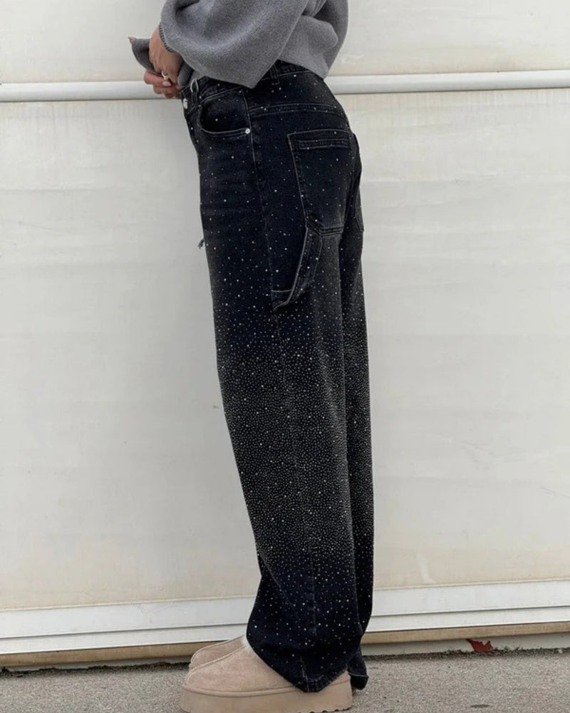Baggy Jeans – eleganter weiter Schnitt mit dezentem Glanz-Finish