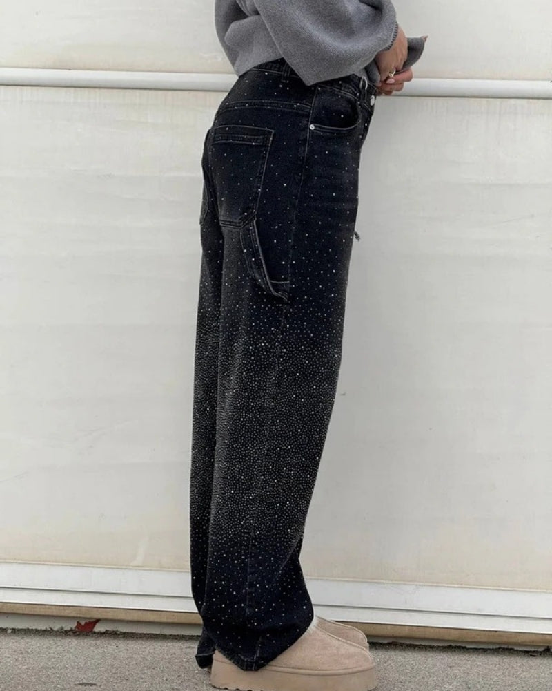 Baggy Jeans – eleganter weiter Schnitt mit dezentem Glanz-Finish