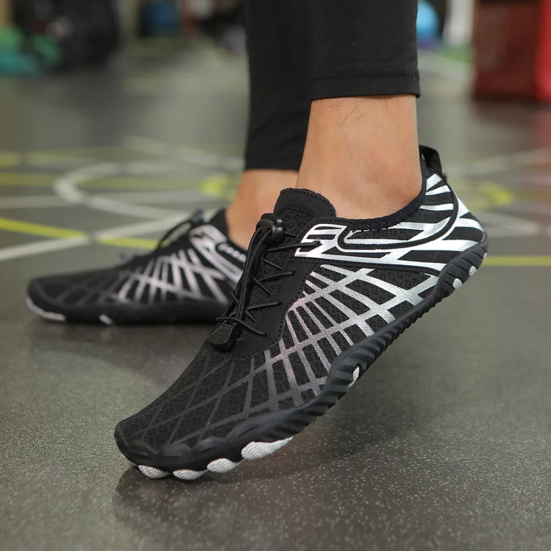 Barfußschuhe Damen – Atmungsaktive Schnell Trocknende Schuhe mit Rutschfester Sohle