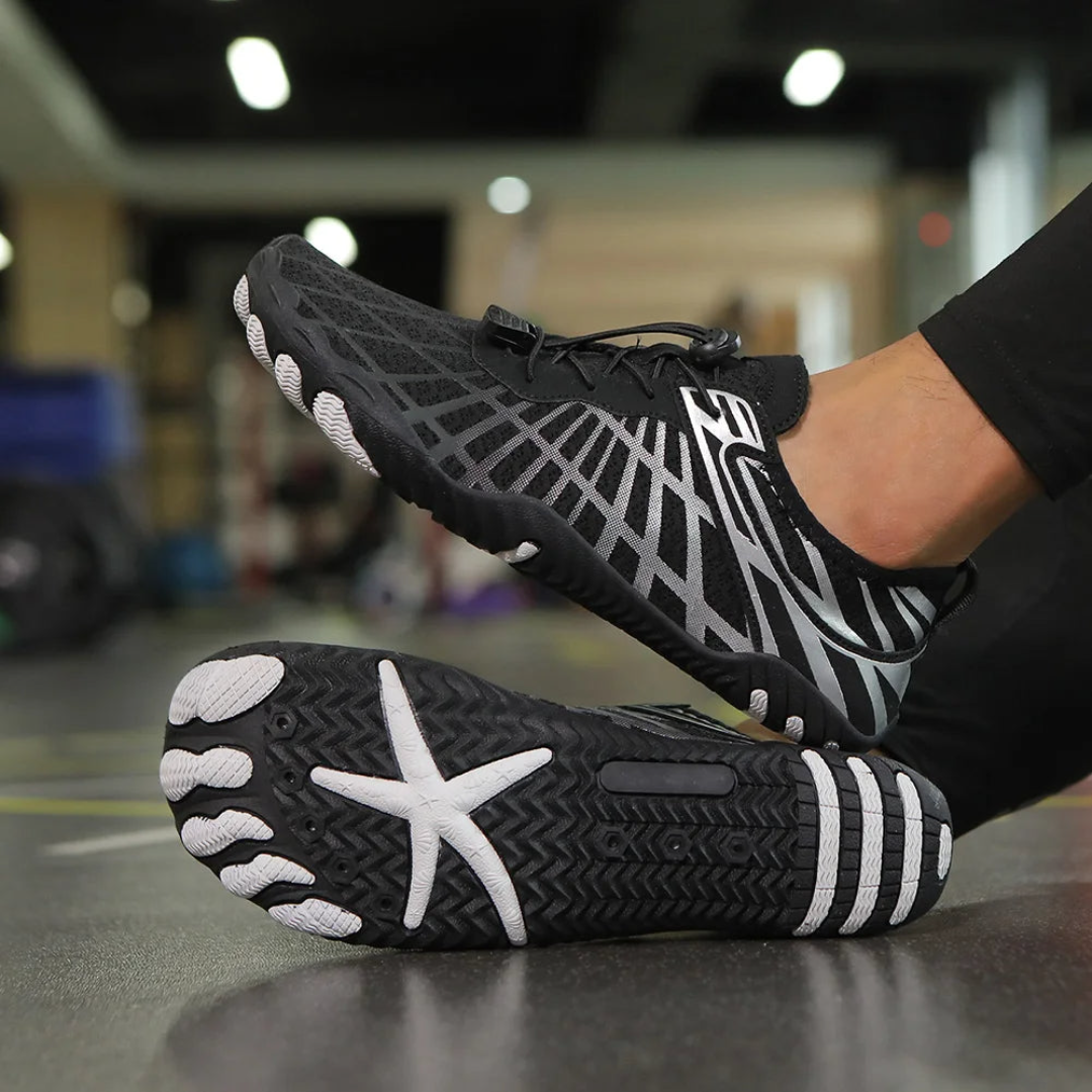 Barfußschuhe Damen – Atmungsaktive Schnell Trocknende Schuhe mit Rutschfester Sohle