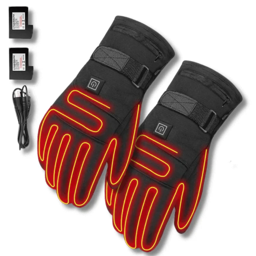 Beheizte Winterhandschuhe - einstellbare Temperatur mit Touchscreen-Bedienung