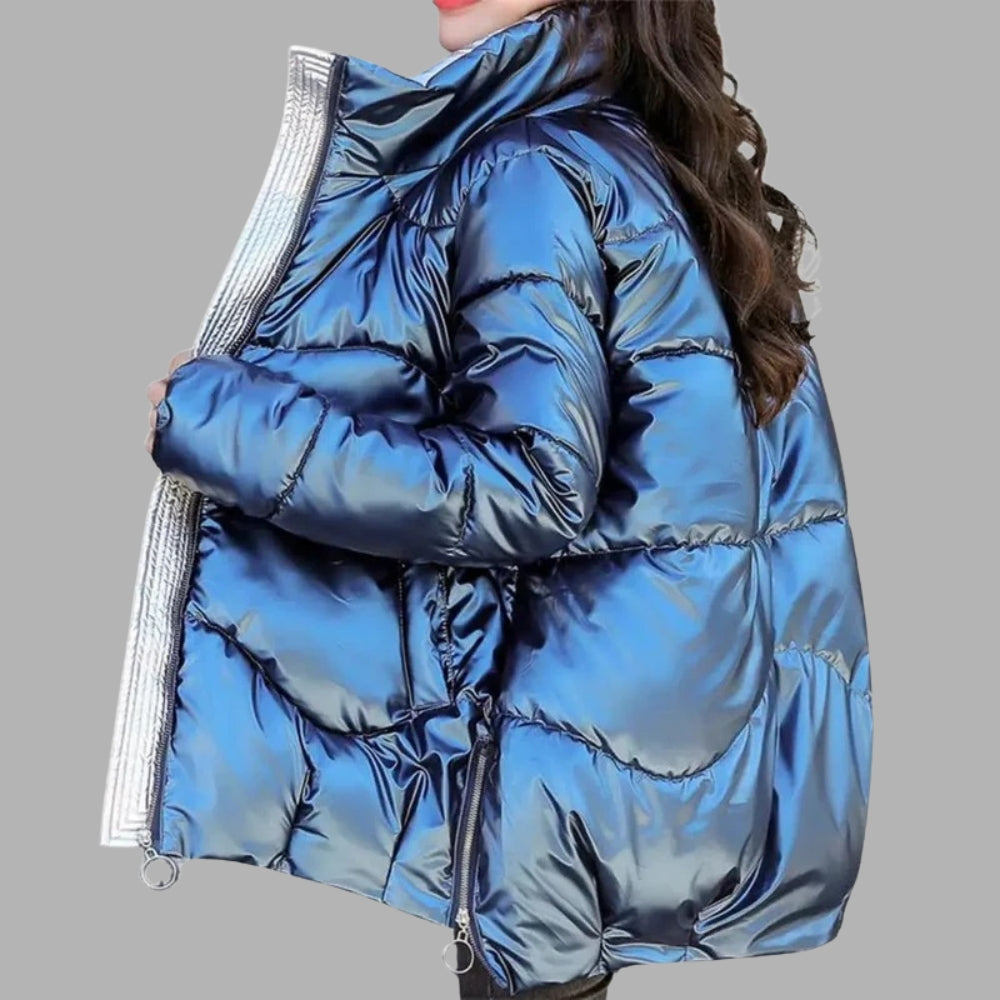 Beleuchtete Winterjacke - Stilvoller Damenmantel für Nachtsichtbarkeit