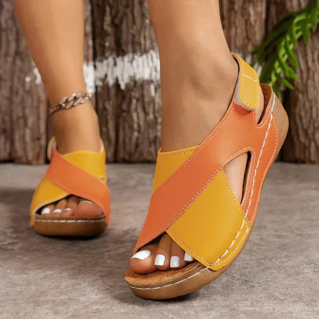 Bella | Damen Sandalen Riemchen Sommer Bequem Komfort