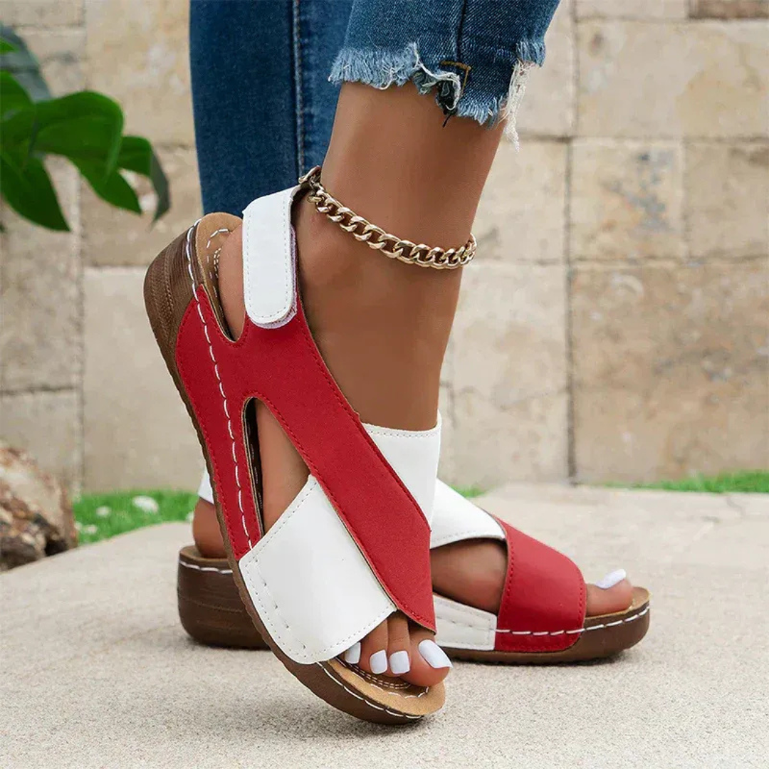 Bella | Damen Sandalen Riemchen Sommer Bequem Komfort