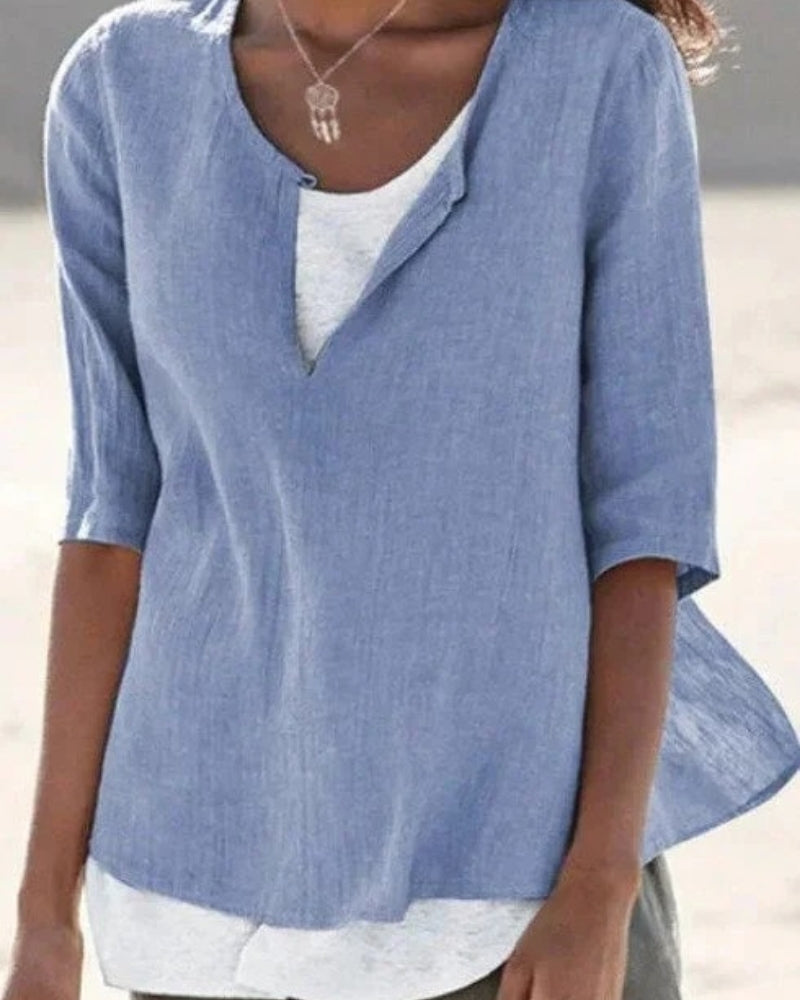 Bluse für Damen – Lagenoptik für sommerliche Outfits