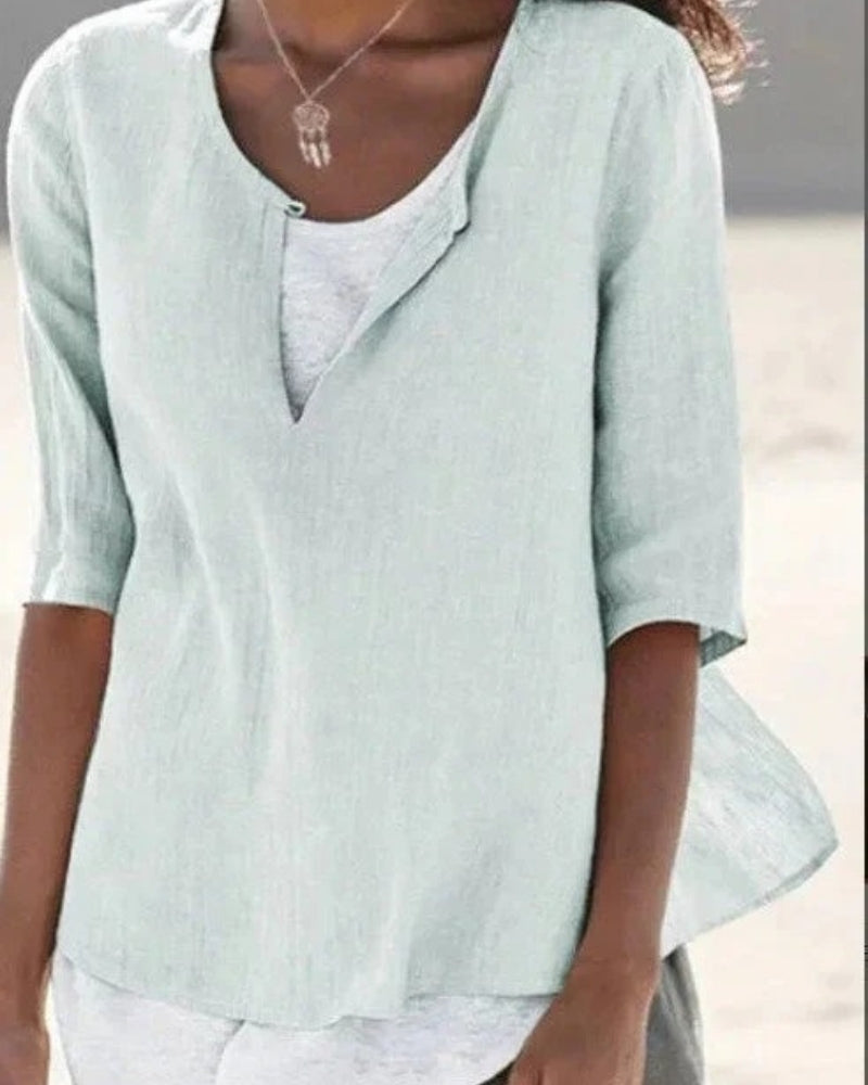 Bluse für Damen – Lagenoptik für sommerliche Outfits