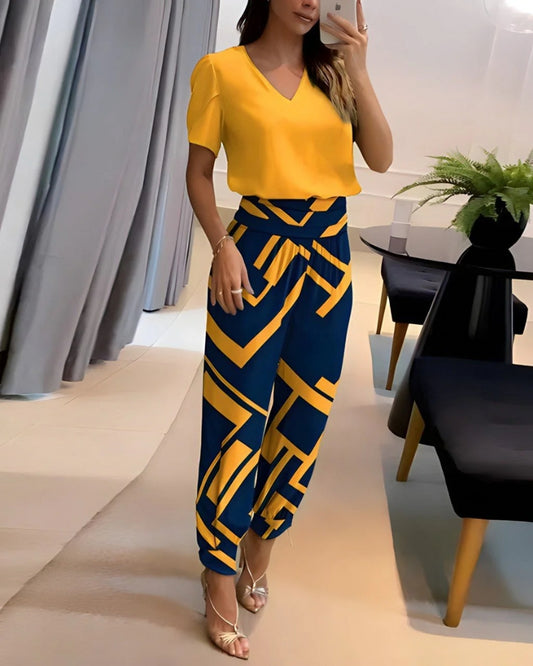 Blusen- und Hosen-Set für Damen – Stilvoll und vielseitig kombinierbar