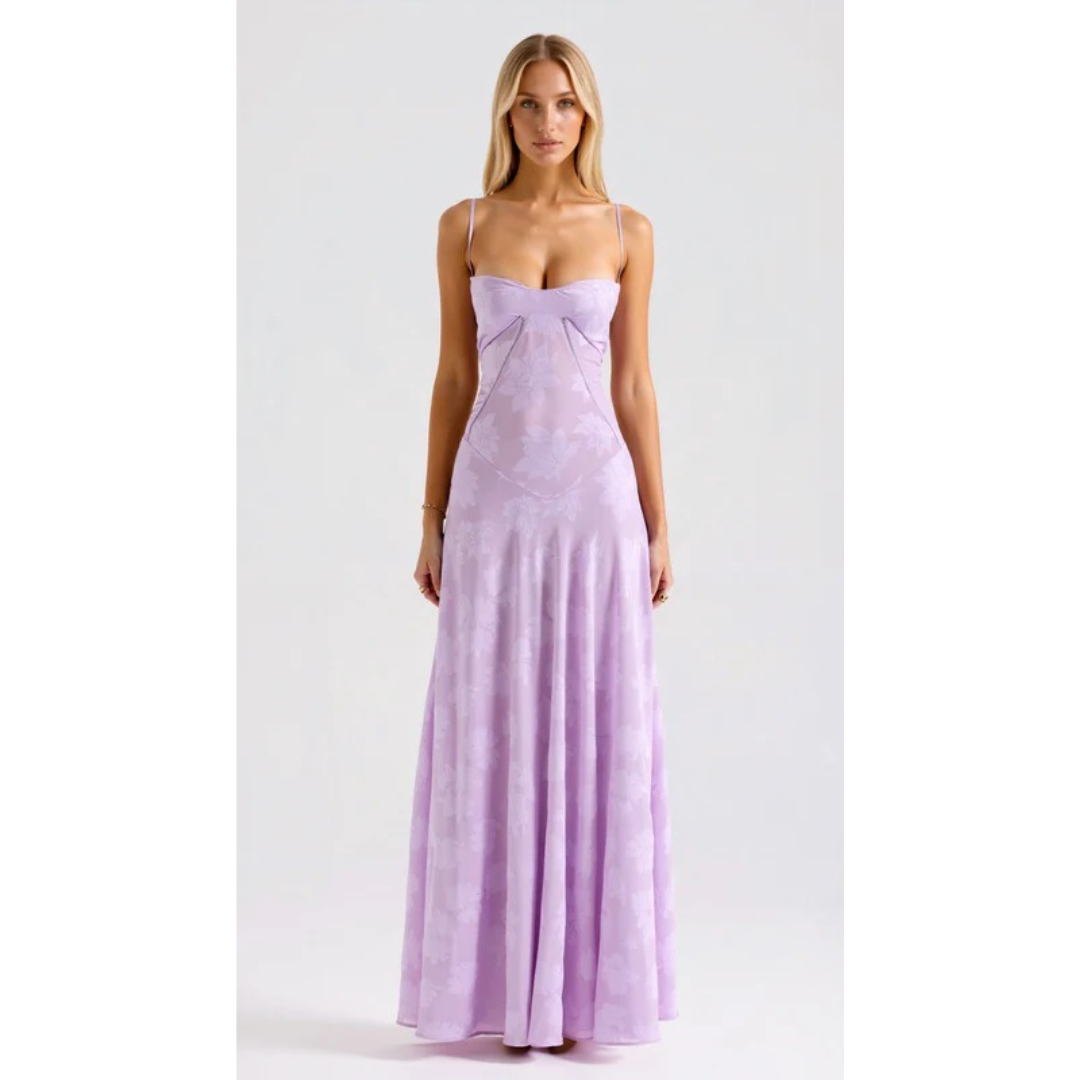 Brigitte | Damen Maxi Kleid Für Hochzeitsgast Im Slip Stil